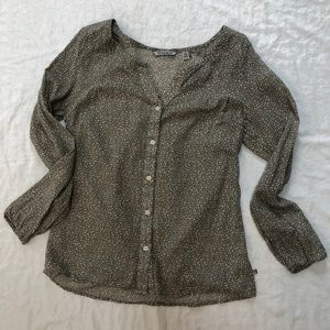 Toad and Co. Grey Floral Blouse